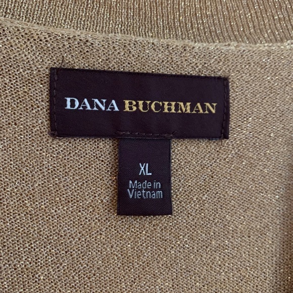 Draped neck gold shimmer top! - Picture 3 of 6